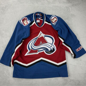 CCM Vintage Colorado Avalanche Hockey Jersey Boys Large XL